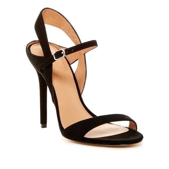 Halston H | Ainsley Suede Black Dress Sandal - Picture 8 of 8